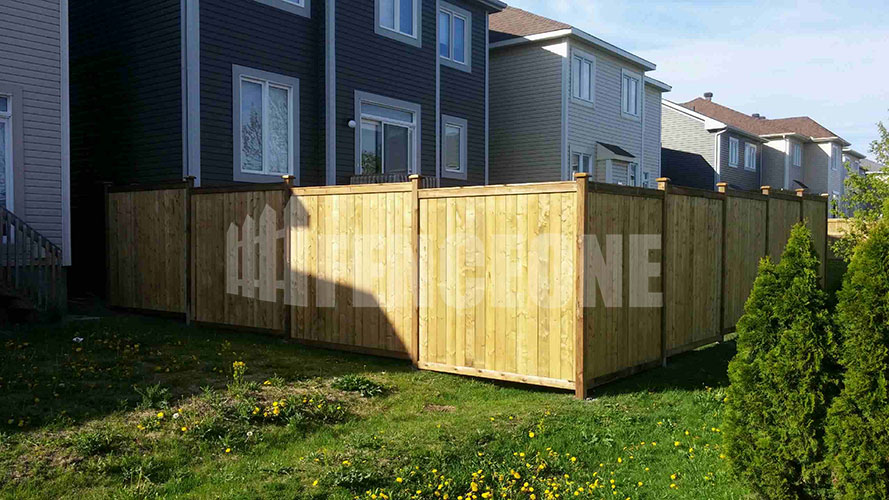 custom wooden fence