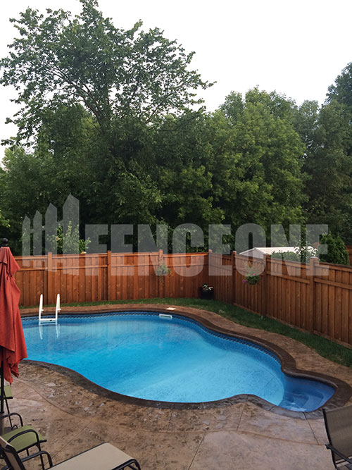 in-ground pool with fence surrounding