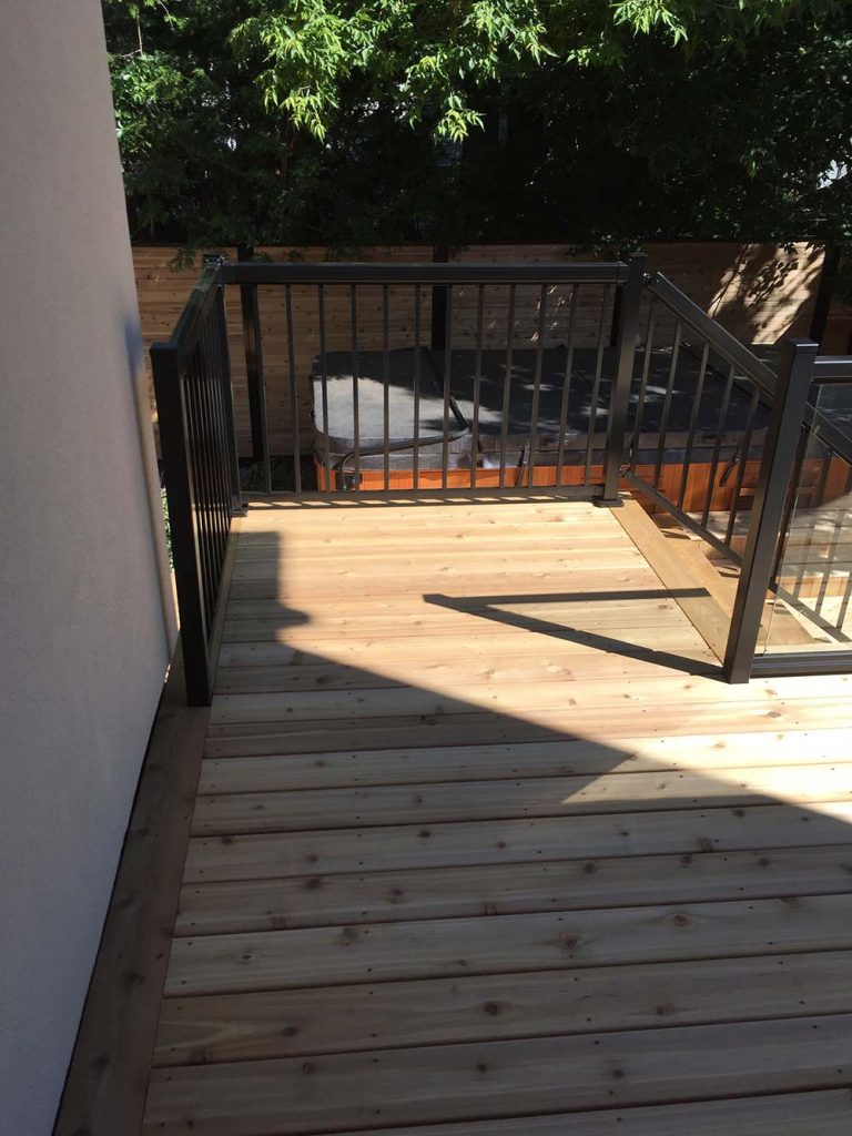 Deck with staircase
